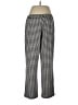 Susan Graver Houndstooth Black Casual Pants Size L - photo 2