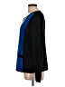 misook Color Block Teal Long Sleeve Blouse Size L - photo 5