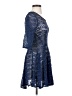 Fishbone Blue Cocktail Dress Size S - photo 4