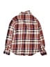 Old Navy 100% Cotton Plaid Burgundy Long Sleeve Button-Down Shirt Size 10 - 12 - photo 2
