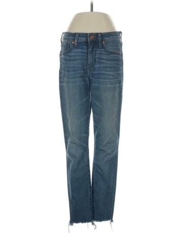 Madewell 9" High-Rise Skinny Crop Jeans: Destructed-Hem Edition (view 1)