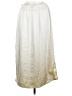 Gap 100% Polyester Metallic Ivory Formal Skirt Size M - photo 1