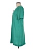 Charles Henry Solid Teal Casual Dress Size M - photo 5