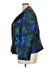 EY Boutique 100% Polyester Floral Blue Blazer Size 22 - photo 5