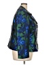 EY Boutique 100% Polyester Floral Blue Blazer Size 22 - photo 4