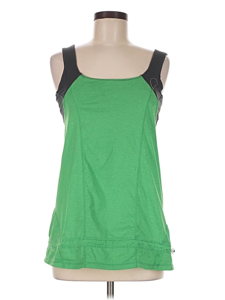Pre-owned Kyodan Tank Top Green Strapless Neckline Tops