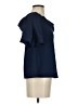 Olivia Grey Blue Short Sleeve Blouse Size XS - photo 4