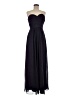 Bill Levkoff 100% Polyester Black Purple Cocktail Dress Size 8 - photo 1