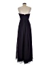Bill Levkoff 100% Polyester Black Purple Cocktail Dress Size 8 - photo 2