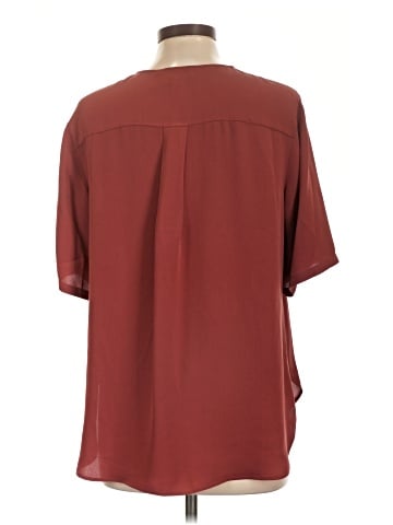 Theory Short Sleeve Silk Top (view 2)