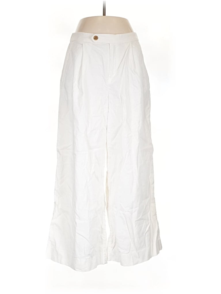Pre-owned Banana Republic Factory Store Linen Pants In White
