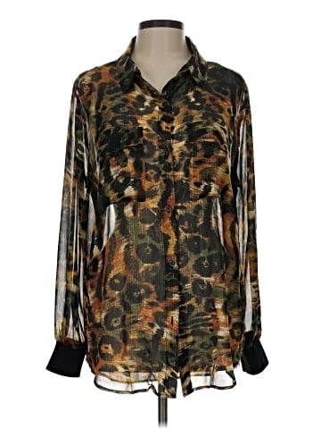 DKNY Long Sleeve Blouse (view 1)