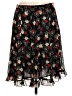 Trulli Floral Black Casual Skirt Size 6 - photo 1