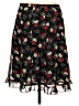 Trulli Floral Black Casual Skirt Size 6 - photo 2