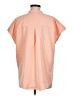 Lands' End Solid Orange Short Sleeve Blouse Size M - photo 2