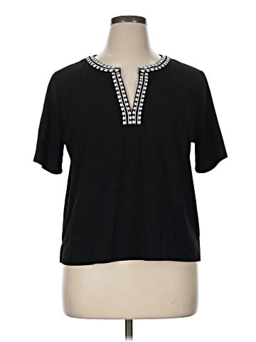 Ann Taylor Short Sleeve Blouse (view 1)
