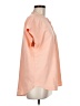 Lands' End Solid Orange Short Sleeve Blouse Size M - photo 4