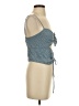 Blue Life 100% Rayon Blue Sleeveless Blouse Size 0 - photo 4