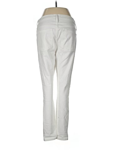 Madewell 9" Mid-Rise Skinny Crop Jeans in Pure White (view 2)