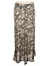 Bar III 100% Polyester Animal Print Silver Formal Skirt Size M - photo 1