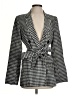 Reformation 100% Viscose Houndstooth Black Blazer Size XS - photo 1
