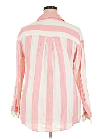 Lane Bryant 3/4 Sleeve Button-Down Shirt (view 2)