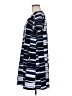 Signature 100% Polyester Graphic Blue Casual Dress Size M - photo 5