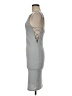 Dance & Marvel Solid Gray Cocktail Dress Size M - photo 5