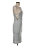 Dance & Marvel Solid Gray Cocktail Dress Size M - photo 4