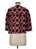 MICHAEL Michael Kors 100% Linen Hearts Burgundy Jacket Size M - photo 2