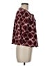 MICHAEL Michael Kors 100% Linen Hearts Burgundy Jacket Size M - photo 4