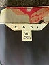 CAbi 100% Polyester Floral Black 3/4 Sleeve Blouse Size XL - photo 7