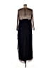 Xscape 100% Polyester Black Blue Cocktail Dress Size 16W - photo 2
