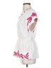 OndadeMar 100% Cotton White Short Sleeve Blouse Size S - photo 5