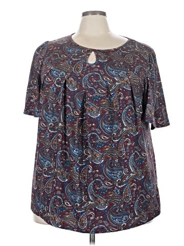 BLOOMCHIC Short Sleeve Blouse (view 1)