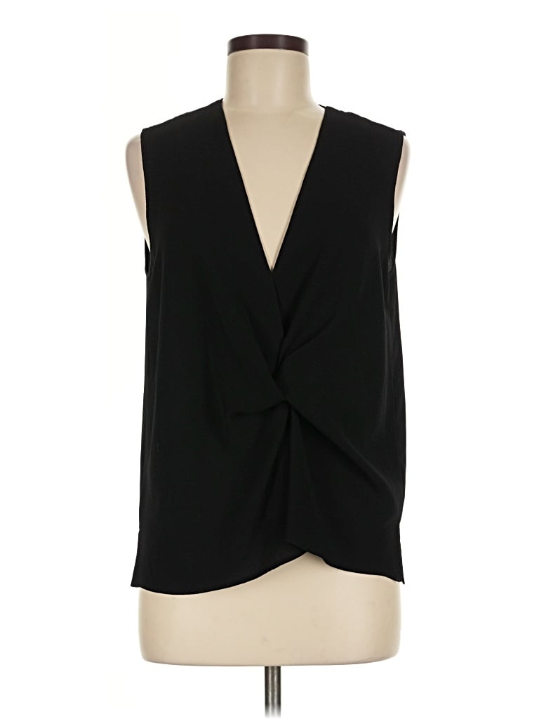 Pre-owned Topshop Sleeveless Blouse In Black