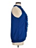 Mossimo 100% Polyester Blue Sleeveless Blouse Size M - photo 4