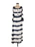 Elan 100% Rayon Tie-dye Gray Casual Dress Size M - photo 1