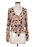 Sienna Sky 100% Polyester Tan Long Sleeve Blouse Size S - photo 1