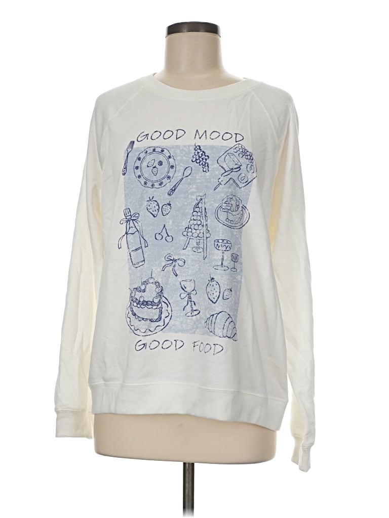 Pre-owned Wallflower Long Sleeve T-shirt In Ivory