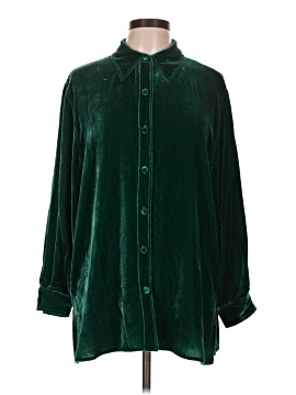 Diane von Furstenberg Long Sleeve Silk Top (view 1)