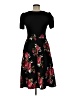 Moa Collection Floral Black Cocktail Dress Size M - photo 2