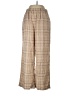 Ambiance Apparel Plaid Tan Casual Pants Size L - photo 1