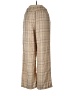 Ambiance Apparel Plaid Tan Casual Pants Size L - photo 2