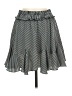 Unbranded 100% Polyester Stripes Gray Black Casual Skirt Size M - photo 1