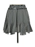 Unbranded 100% Polyester Stripes Gray Black Casual Skirt Size M - photo 2