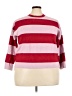 MNG Stripes Pink Pullover Sweater Size 3X - photo 1