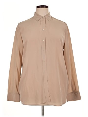 Everlane Long Sleeve Silk Top (view 1)