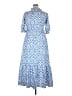 Unbranded 100% Polyester Blue Casual Dress Size 2X - photo 2