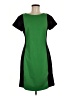 Derek Lam Color Block Green Casual Dress Size M - photo 1
